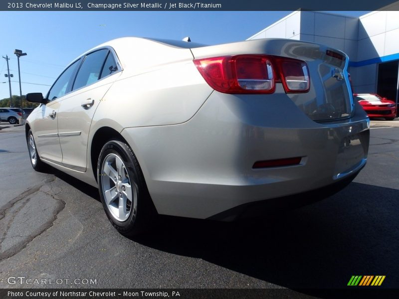 Champagne Silver Metallic / Jet Black/Titanium 2013 Chevrolet Malibu LS