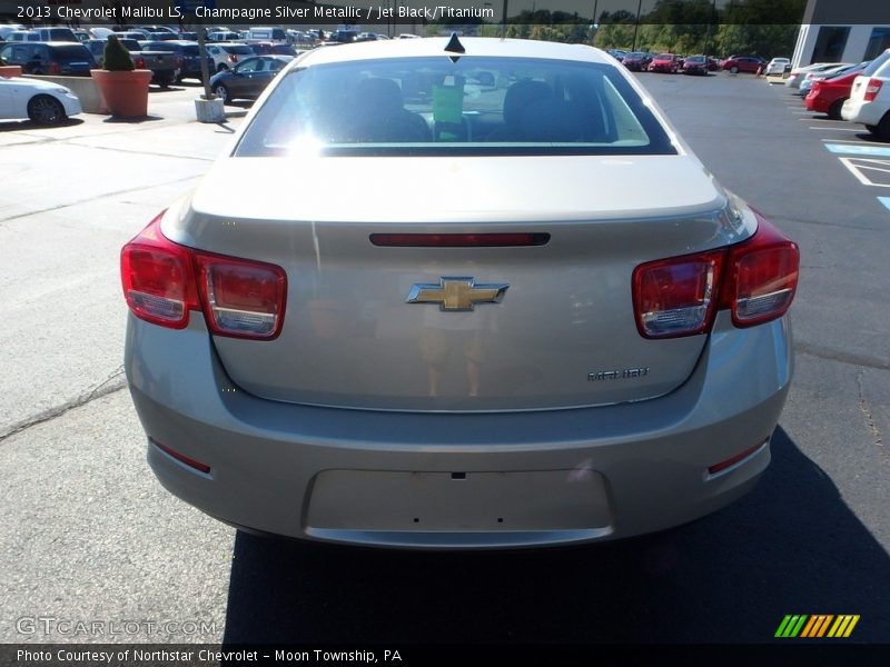 Champagne Silver Metallic / Jet Black/Titanium 2013 Chevrolet Malibu LS
