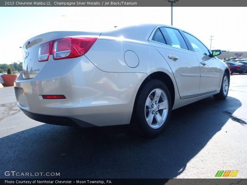 Champagne Silver Metallic / Jet Black/Titanium 2013 Chevrolet Malibu LS