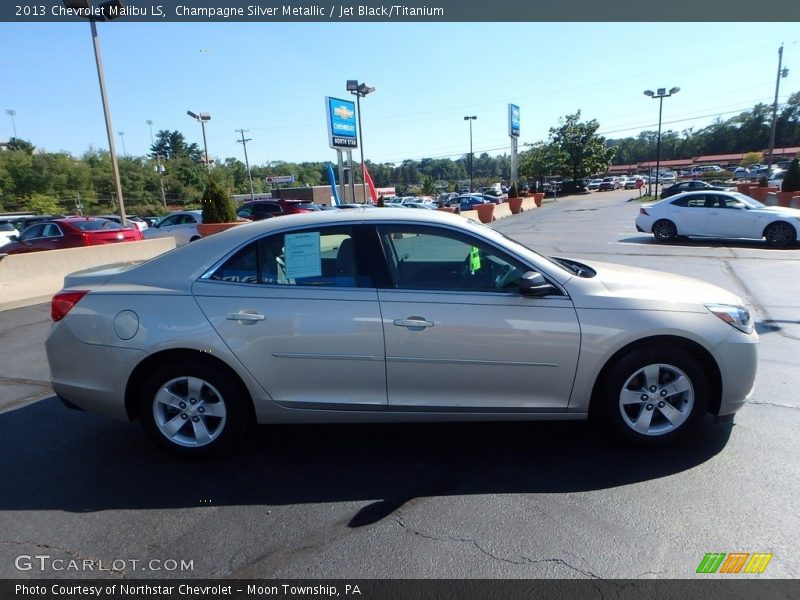 Champagne Silver Metallic / Jet Black/Titanium 2013 Chevrolet Malibu LS