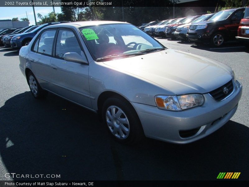 Silverstream Opal / Light Charcoal 2002 Toyota Corolla LE