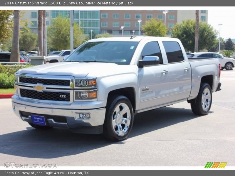 Silver Ice Metallic / Jet Black 2014 Chevrolet Silverado 1500 LTZ Crew Cab