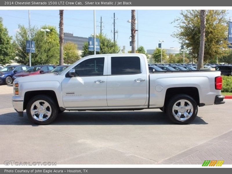 Silver Ice Metallic / Jet Black 2014 Chevrolet Silverado 1500 LTZ Crew Cab