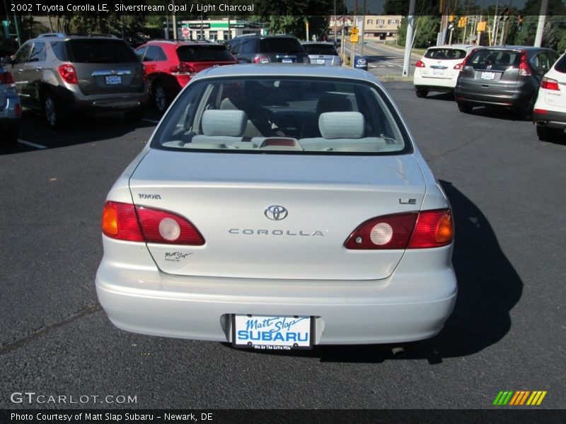 Silverstream Opal / Light Charcoal 2002 Toyota Corolla LE