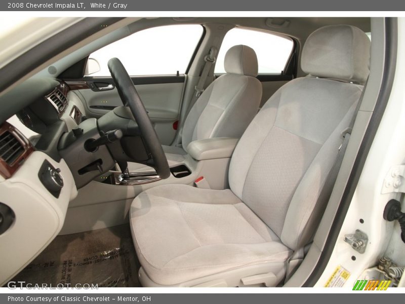 White / Gray 2008 Chevrolet Impala LT