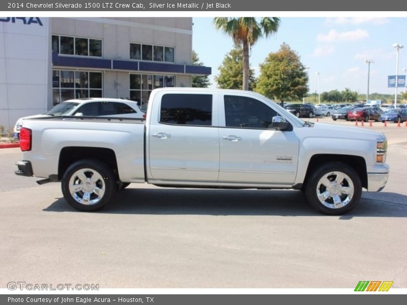 Silver Ice Metallic / Jet Black 2014 Chevrolet Silverado 1500 LTZ Crew Cab