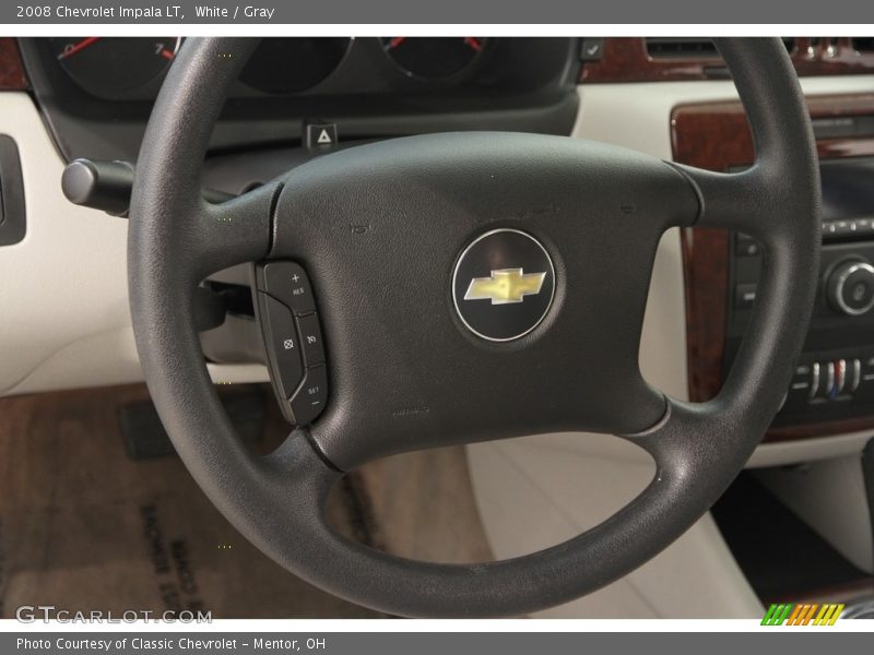 White / Gray 2008 Chevrolet Impala LT