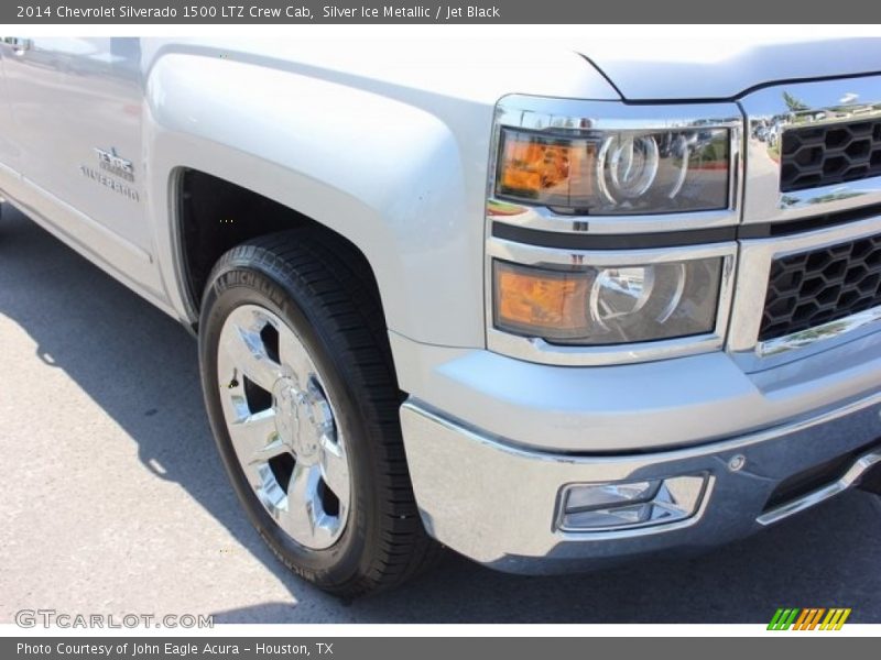 Silver Ice Metallic / Jet Black 2014 Chevrolet Silverado 1500 LTZ Crew Cab