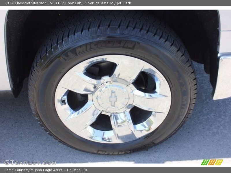 Silver Ice Metallic / Jet Black 2014 Chevrolet Silverado 1500 LTZ Crew Cab
