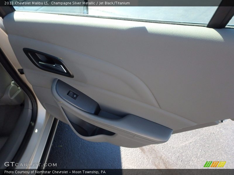 Champagne Silver Metallic / Jet Black/Titanium 2013 Chevrolet Malibu LS