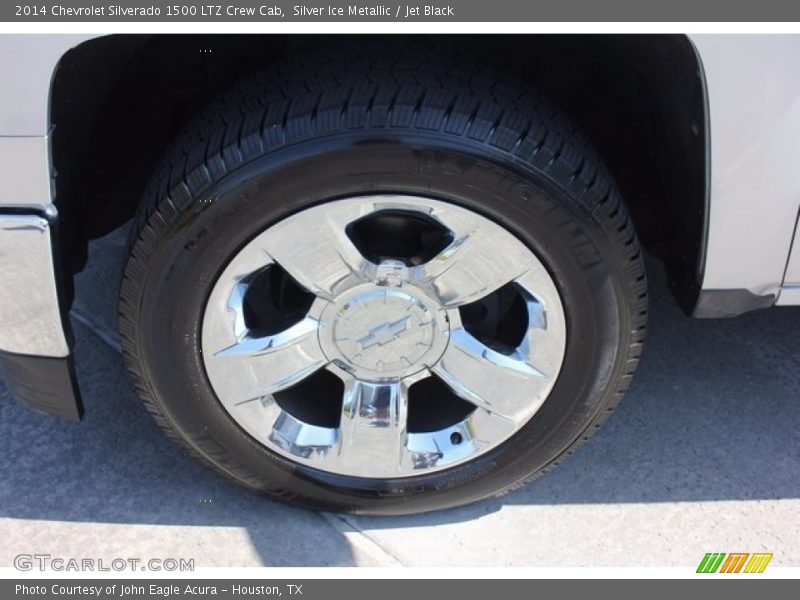 Silver Ice Metallic / Jet Black 2014 Chevrolet Silverado 1500 LTZ Crew Cab