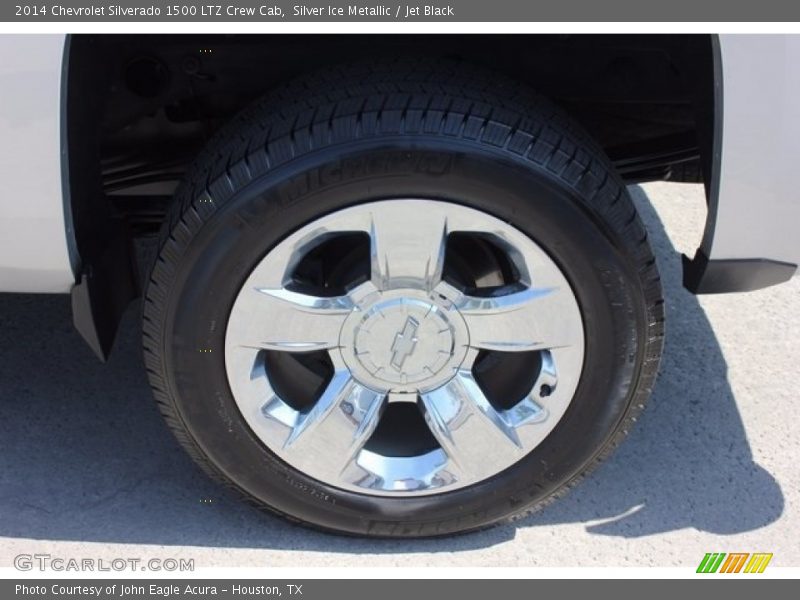 Silver Ice Metallic / Jet Black 2014 Chevrolet Silverado 1500 LTZ Crew Cab