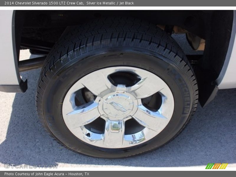 Silver Ice Metallic / Jet Black 2014 Chevrolet Silverado 1500 LTZ Crew Cab