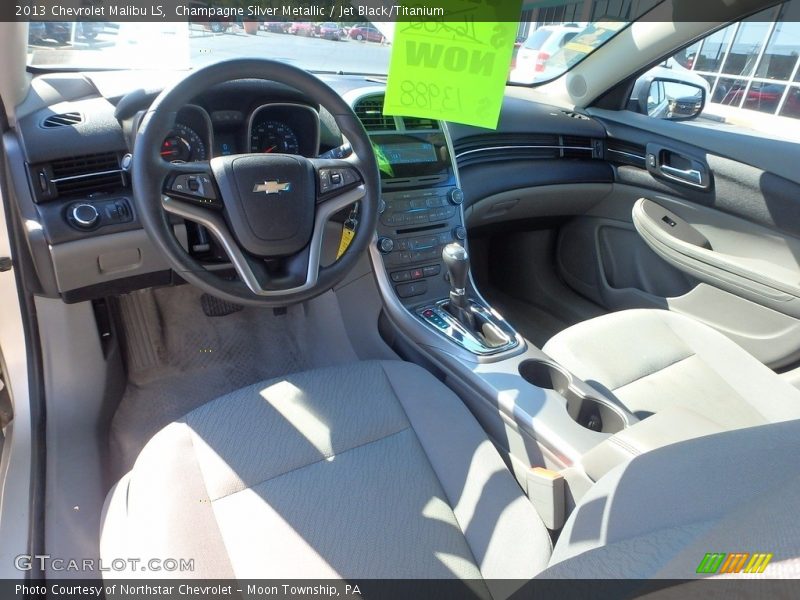 Champagne Silver Metallic / Jet Black/Titanium 2013 Chevrolet Malibu LS