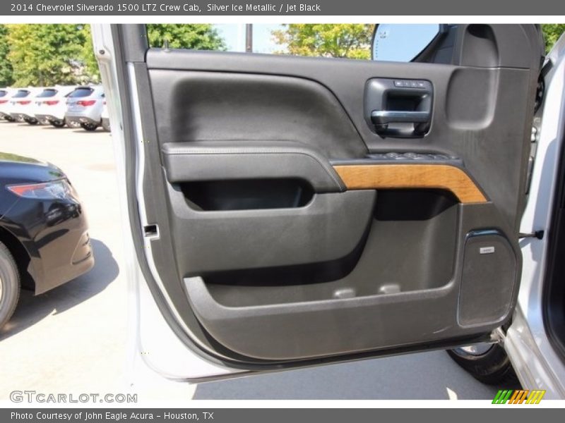 Silver Ice Metallic / Jet Black 2014 Chevrolet Silverado 1500 LTZ Crew Cab