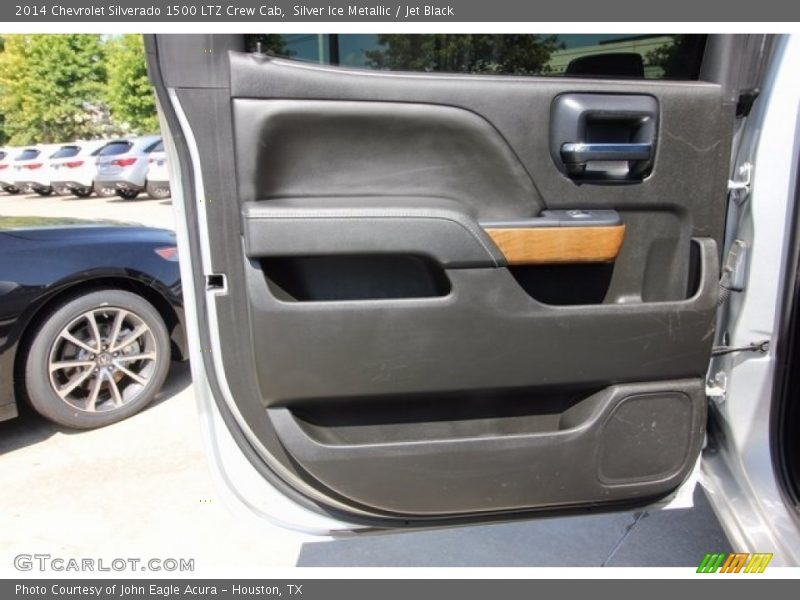 Silver Ice Metallic / Jet Black 2014 Chevrolet Silverado 1500 LTZ Crew Cab
