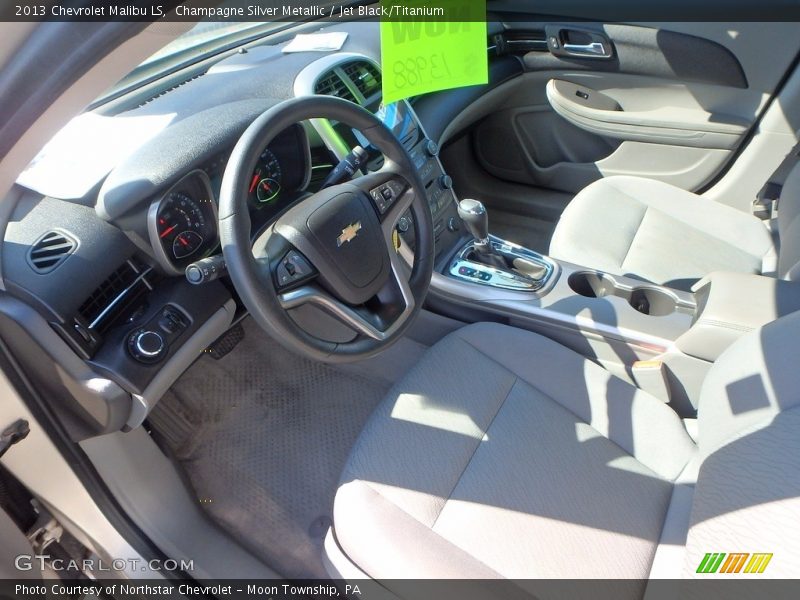 Champagne Silver Metallic / Jet Black/Titanium 2013 Chevrolet Malibu LS
