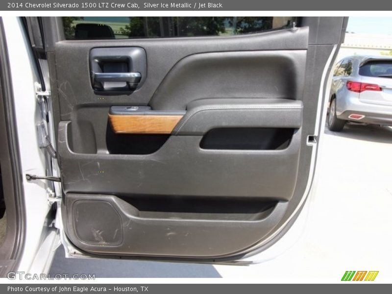 Silver Ice Metallic / Jet Black 2014 Chevrolet Silverado 1500 LTZ Crew Cab