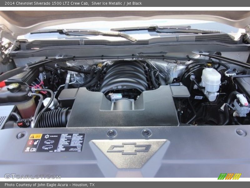 Silver Ice Metallic / Jet Black 2014 Chevrolet Silverado 1500 LTZ Crew Cab