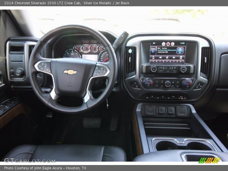 Silver Ice Metallic / Jet Black 2014 Chevrolet Silverado 1500 LTZ Crew Cab
