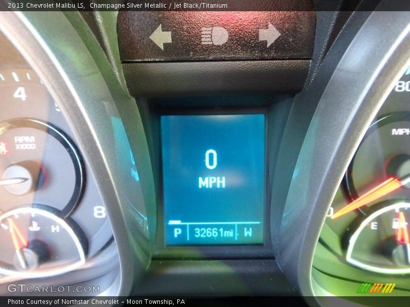 Champagne Silver Metallic / Jet Black/Titanium 2013 Chevrolet Malibu LS