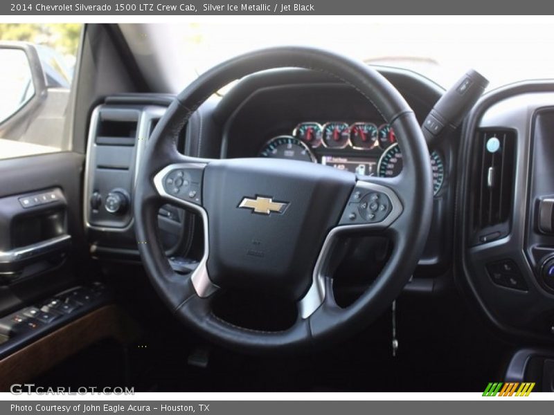 Silver Ice Metallic / Jet Black 2014 Chevrolet Silverado 1500 LTZ Crew Cab