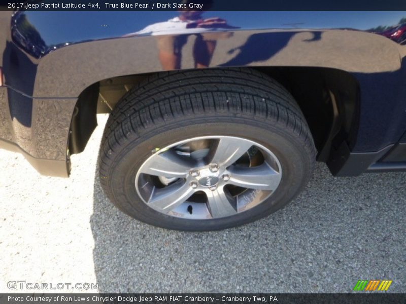 True Blue Pearl / Dark Slate Gray 2017 Jeep Patriot Latitude 4x4