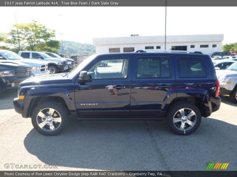 True Blue Pearl / Dark Slate Gray 2017 Jeep Patriot Latitude 4x4