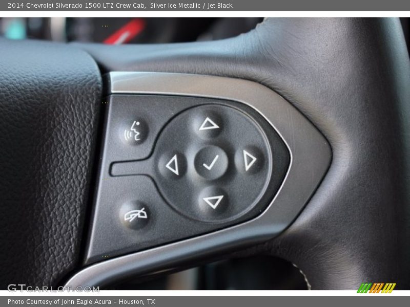 Silver Ice Metallic / Jet Black 2014 Chevrolet Silverado 1500 LTZ Crew Cab
