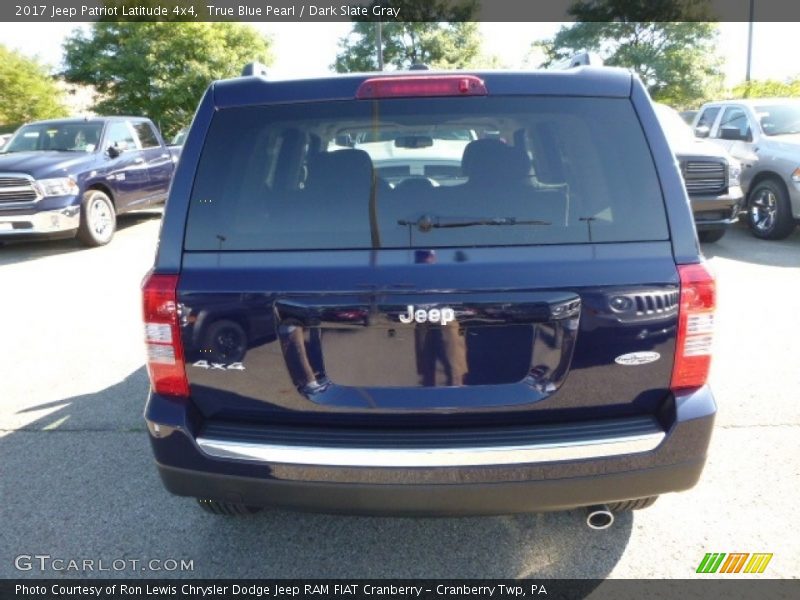 True Blue Pearl / Dark Slate Gray 2017 Jeep Patriot Latitude 4x4