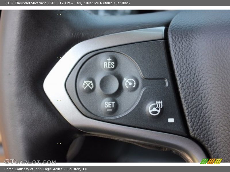 Silver Ice Metallic / Jet Black 2014 Chevrolet Silverado 1500 LTZ Crew Cab