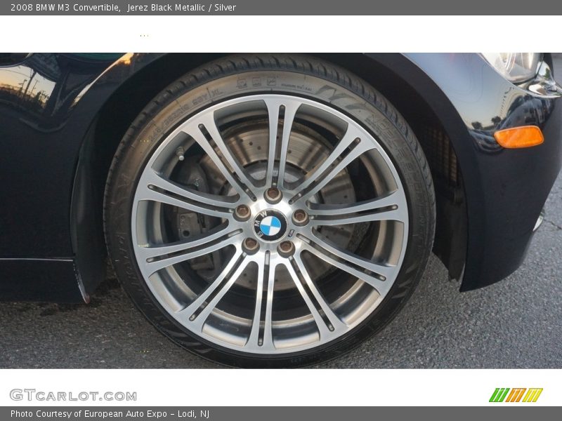 Jerez Black Metallic / Silver 2008 BMW M3 Convertible
