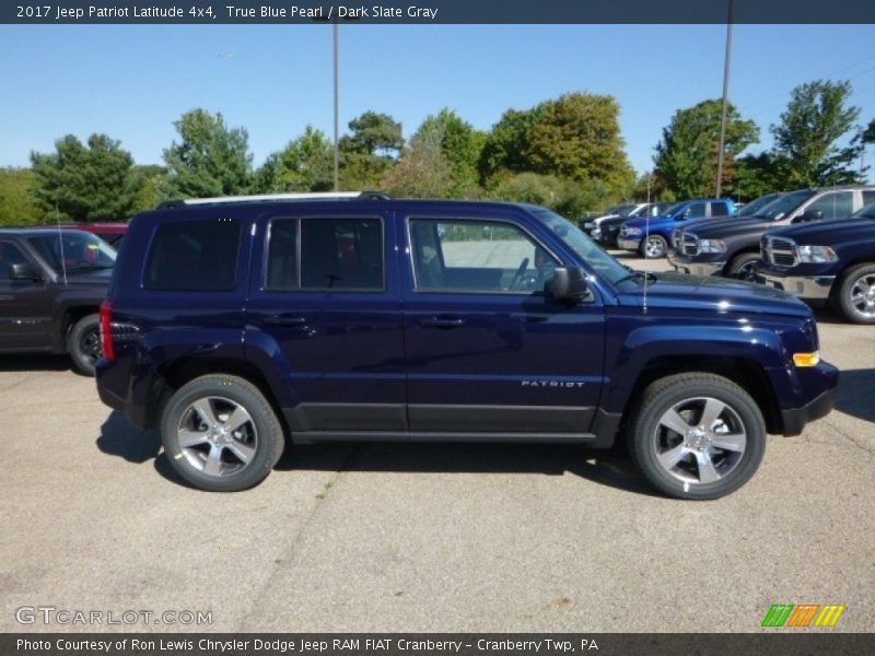 True Blue Pearl / Dark Slate Gray 2017 Jeep Patriot Latitude 4x4
