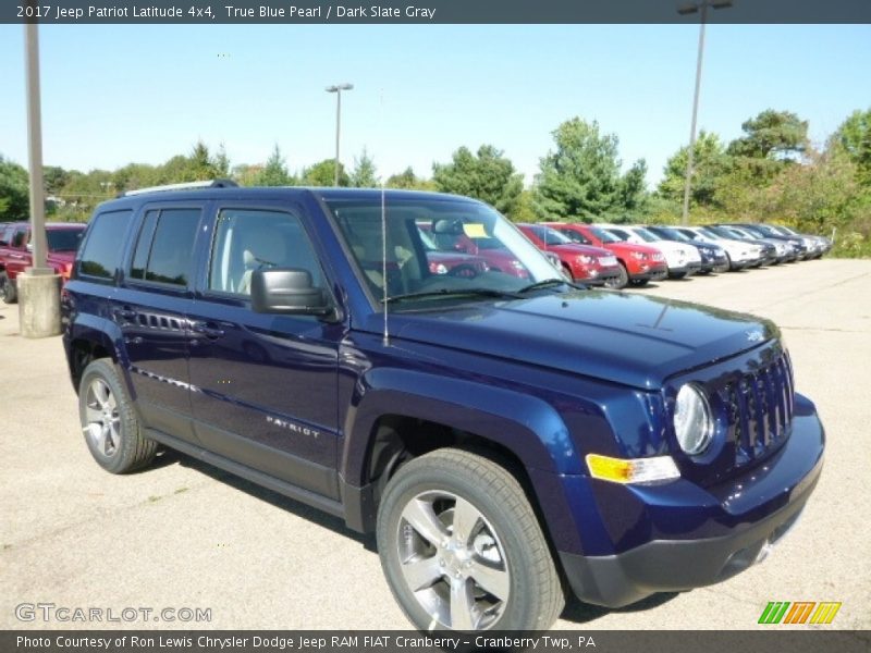 True Blue Pearl / Dark Slate Gray 2017 Jeep Patriot Latitude 4x4