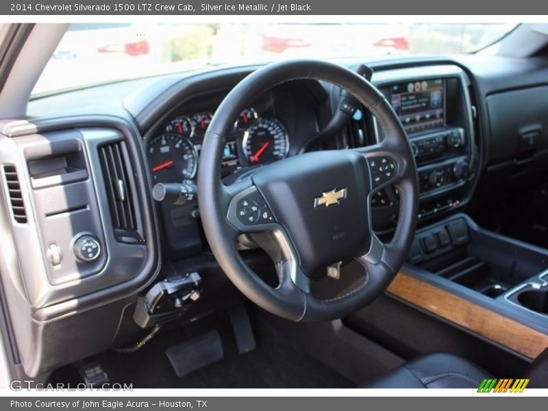 Silver Ice Metallic / Jet Black 2014 Chevrolet Silverado 1500 LTZ Crew Cab