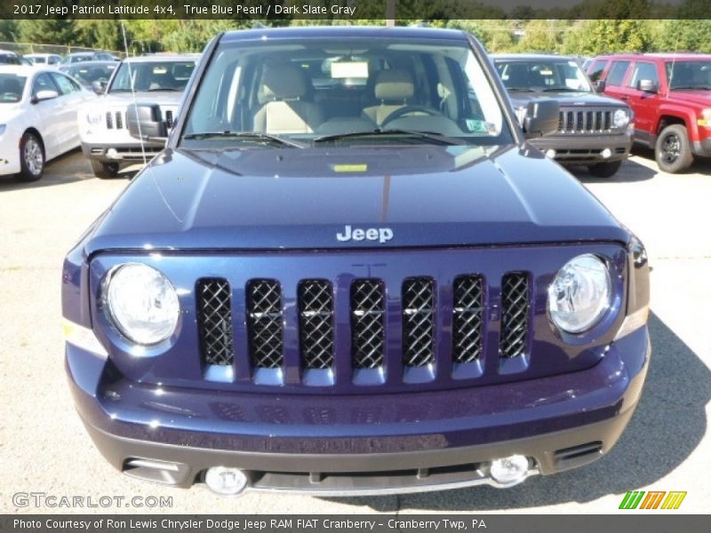 True Blue Pearl / Dark Slate Gray 2017 Jeep Patriot Latitude 4x4