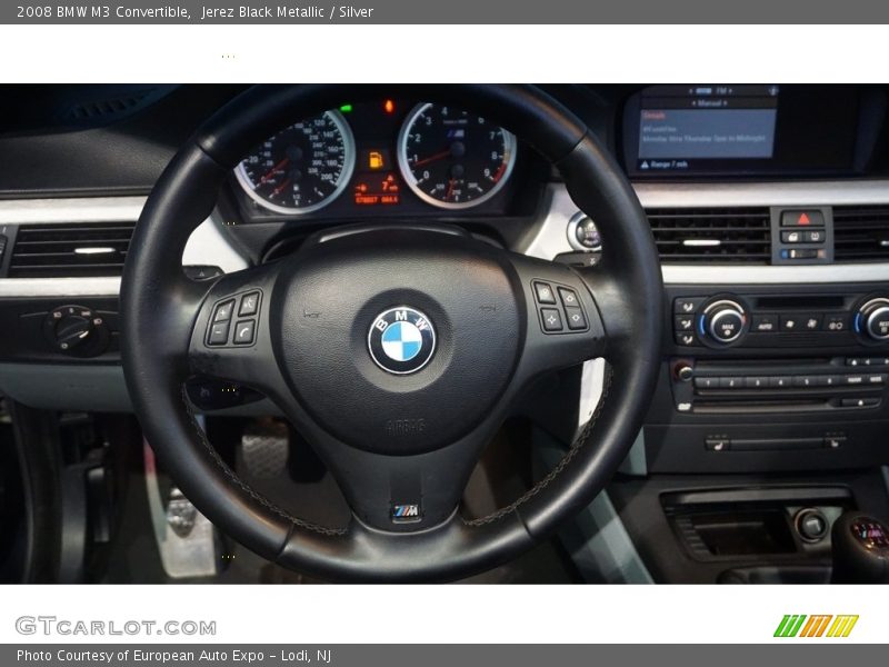 Jerez Black Metallic / Silver 2008 BMW M3 Convertible