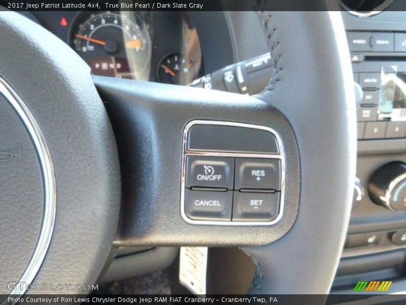 True Blue Pearl / Dark Slate Gray 2017 Jeep Patriot Latitude 4x4