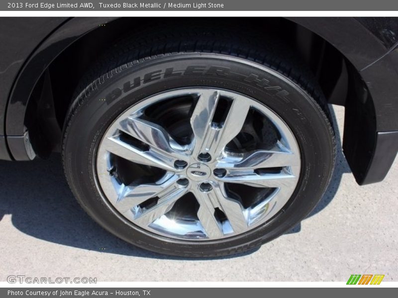 Tuxedo Black Metallic / Medium Light Stone 2013 Ford Edge Limited AWD