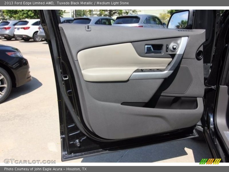 Tuxedo Black Metallic / Medium Light Stone 2013 Ford Edge Limited AWD