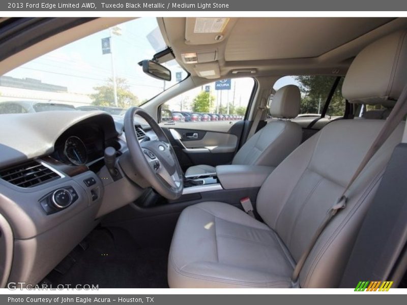 Tuxedo Black Metallic / Medium Light Stone 2013 Ford Edge Limited AWD