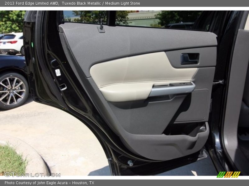 Tuxedo Black Metallic / Medium Light Stone 2013 Ford Edge Limited AWD
