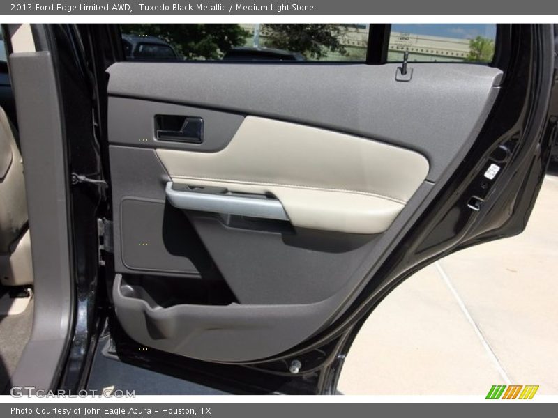 Tuxedo Black Metallic / Medium Light Stone 2013 Ford Edge Limited AWD