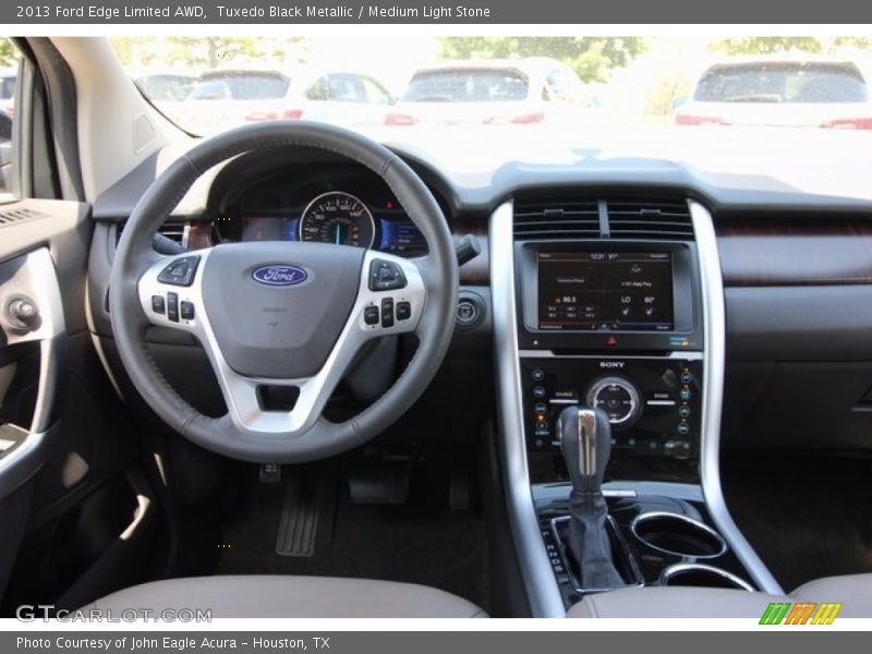Tuxedo Black Metallic / Medium Light Stone 2013 Ford Edge Limited AWD