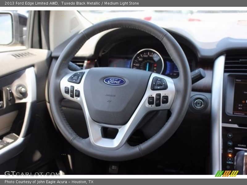 Tuxedo Black Metallic / Medium Light Stone 2013 Ford Edge Limited AWD