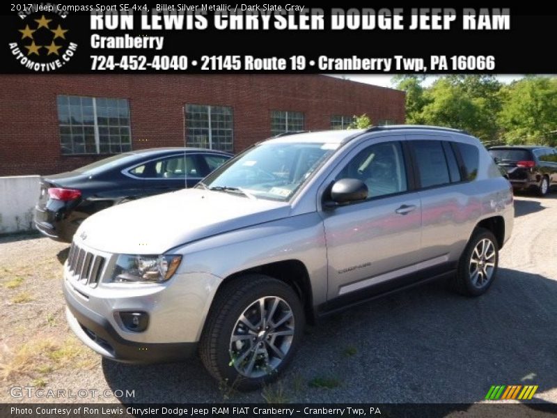 Billet Silver Metallic / Dark Slate Gray 2017 Jeep Compass Sport SE 4x4