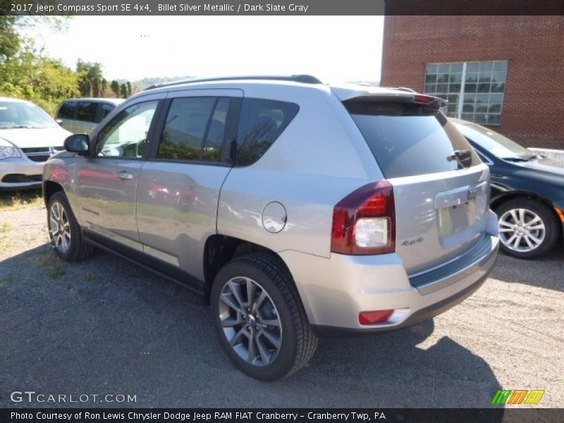 Billet Silver Metallic / Dark Slate Gray 2017 Jeep Compass Sport SE 4x4