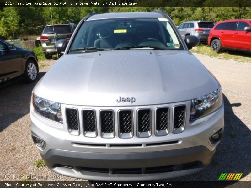 Billet Silver Metallic / Dark Slate Gray 2017 Jeep Compass Sport SE 4x4