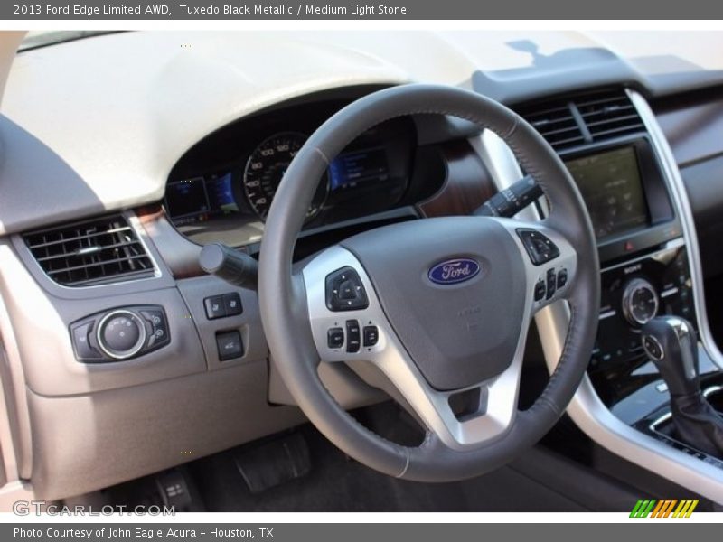 Tuxedo Black Metallic / Medium Light Stone 2013 Ford Edge Limited AWD