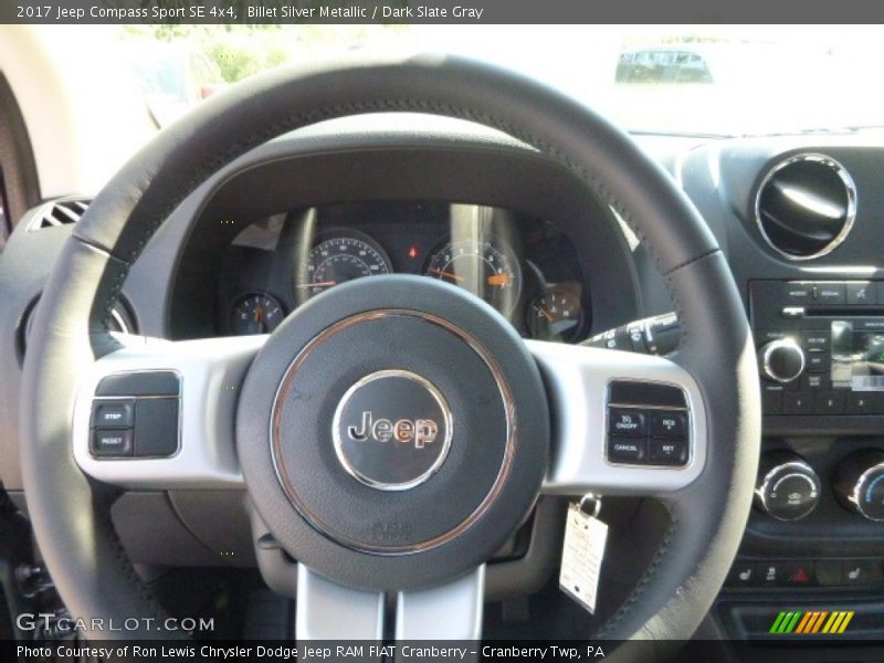 Billet Silver Metallic / Dark Slate Gray 2017 Jeep Compass Sport SE 4x4